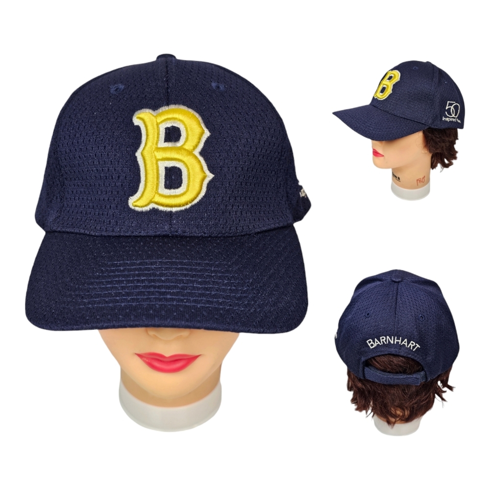 VTG Barnhart‎ 50 Inspired Years Strapback Adult Hat Adjustable Baseball Cap Blue